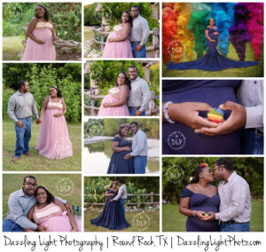 Rainbow Maternity Session Dazzling Light Photography
